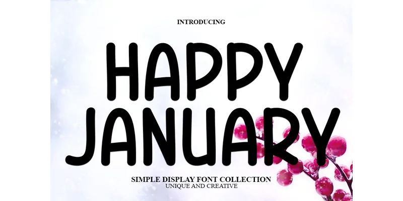 Happy January Font by PAYJHOshop — Display Font