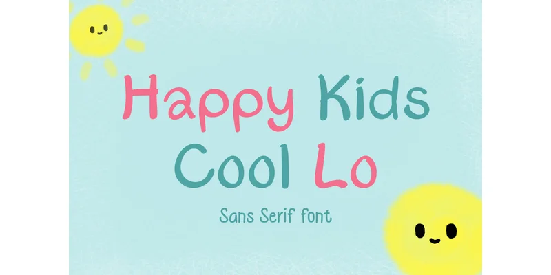 Happy Kids Cool Lo Font by TanoiCartoonist — Sans Serif Font