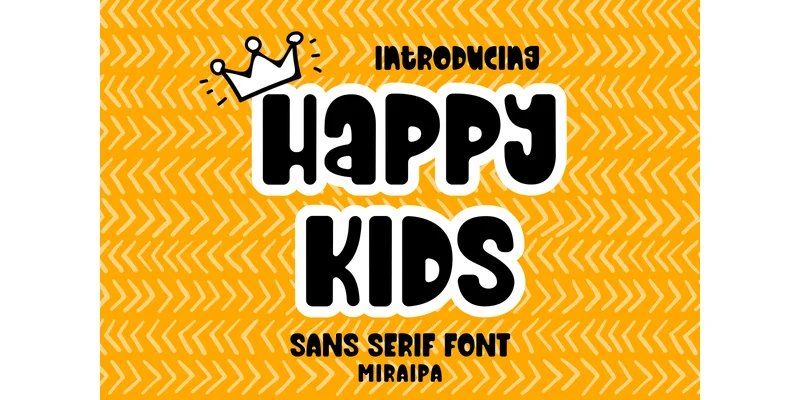 Happy Kids Font by miraipa — Sans Serif Font