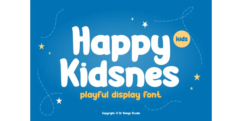 Happy Kidsnes Font by qrdesignstd — Display Font