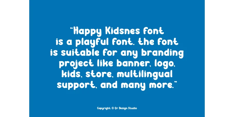 Happy Kidsnes Font by qrdesignstd — Display Font — thumbnail 5