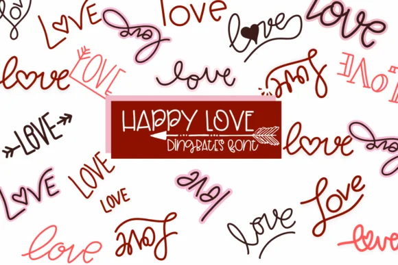 Happy Love by Sirinart — Dingbats Font
