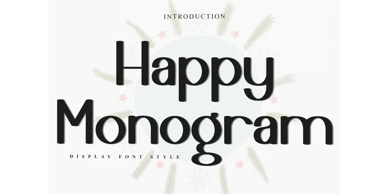 Happy Monogram Font by FreshTypeINK — Display Font