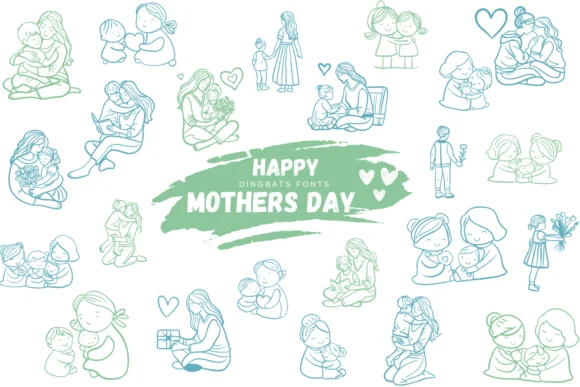 Happy Mothers Day by Suphitchaya — Dingbats Font