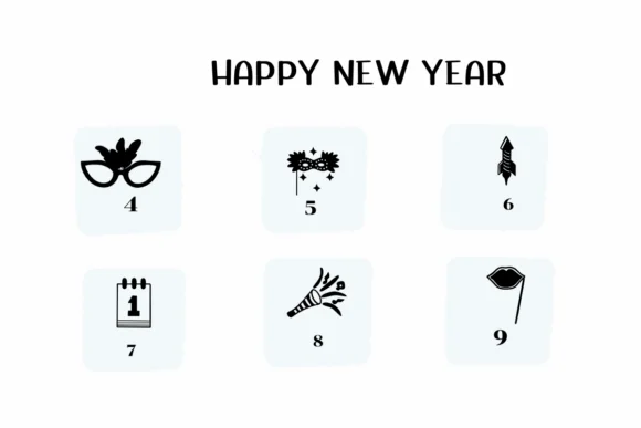 Happy New Year by Ketsarin — Dingbats Font — thumbnail 4