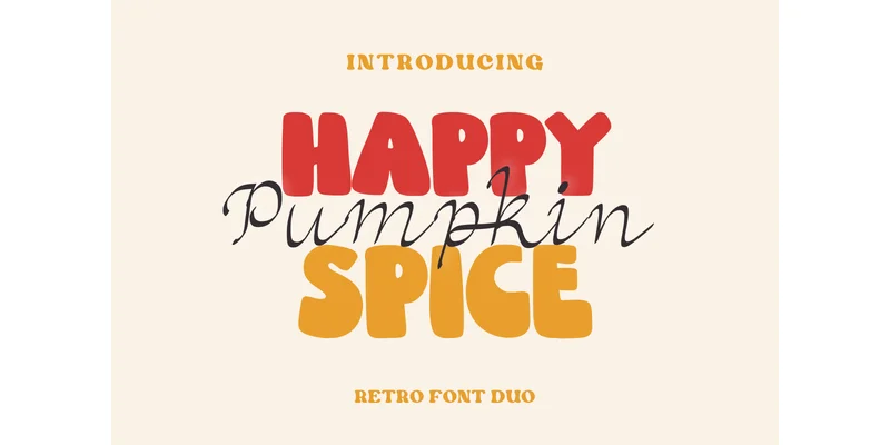 Happy Pumpkin Spice Font by Sakti Avellin — Display Font