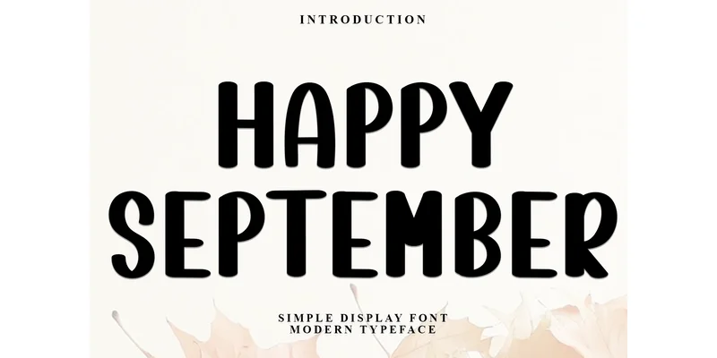 Happy September Font by Inermedia STUDIO — Display Font