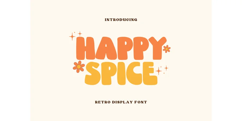 Happy Spice Font by Sakti Avellin — Display Font