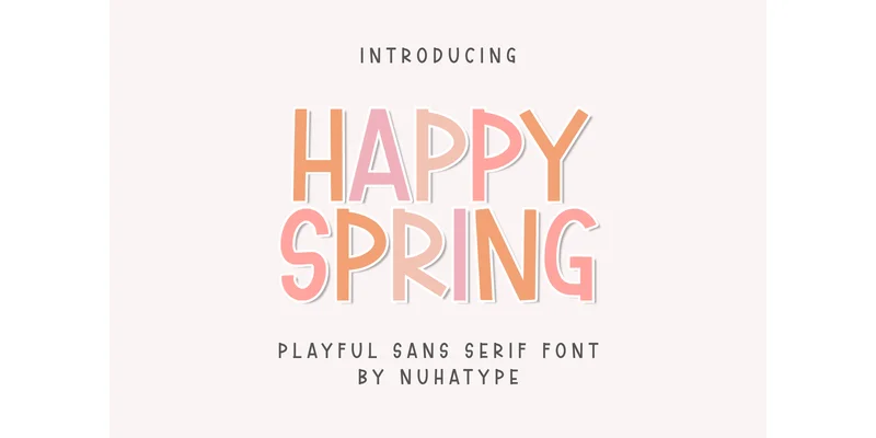Happy Spring Font by Nuhatype — Sans Serif Font