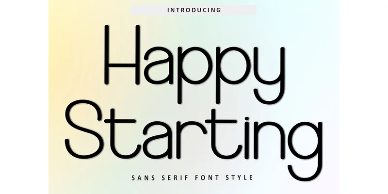 Happy Starting Font by Inermedia STUDIO — Sans Serif Font