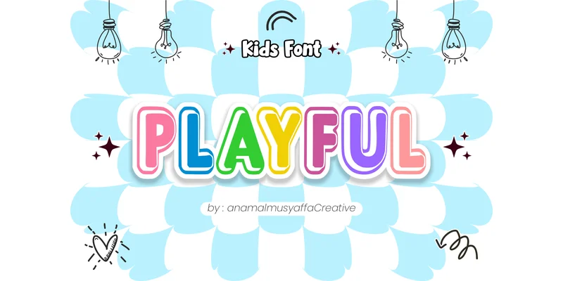 Happy Sunday Font by anamalmusyaffaCreative by anamalmusyaffaCreative — Display Font — thumbnail 4