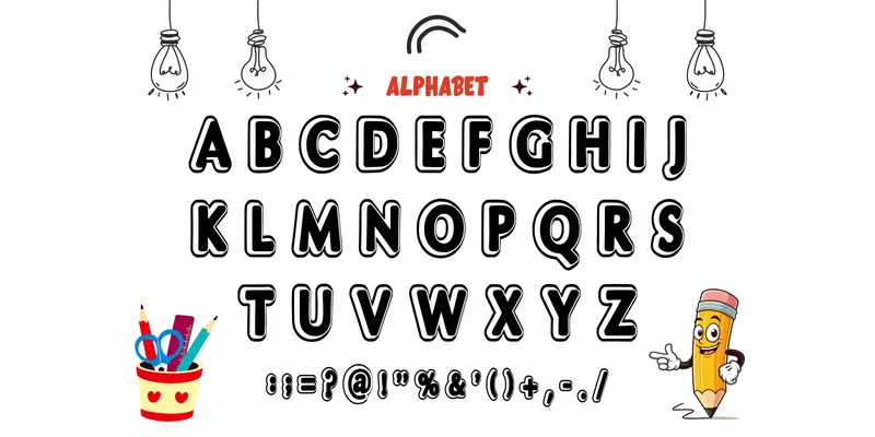 Happy Sunday Font by anamalmusyaffaCreative by anamalmusyaffaCreative — Display Font — thumbnail 5