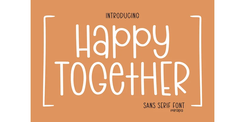 Happy Together Font by miraipa — Sans Serif Font