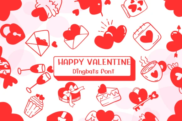 Happy Valentine by Ketsarin — Dingbats Font