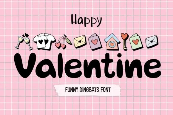 Happy Valentine by DREAMs Soul G. — Dingbats Font