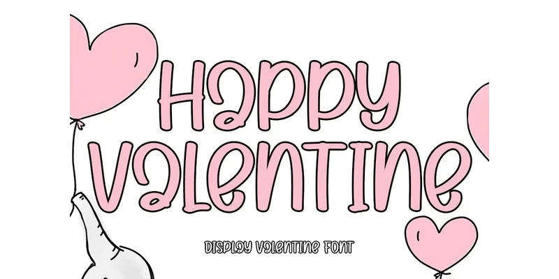 Happy Valentine Font by PAYJHOshop — Display Font
