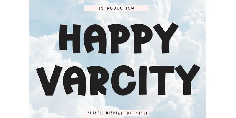 Happy Varcity Font by FreshTypeINK — Display Font