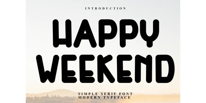 Happy Weekend Font by Inermedia STUDIO — Display Font
