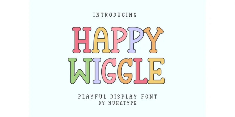 Happy Wiggle Font by Nuhatype — Sans Serif Font