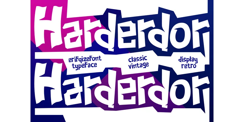 Harderdor Font by erifqizefont by erifqizefont โ Display Font