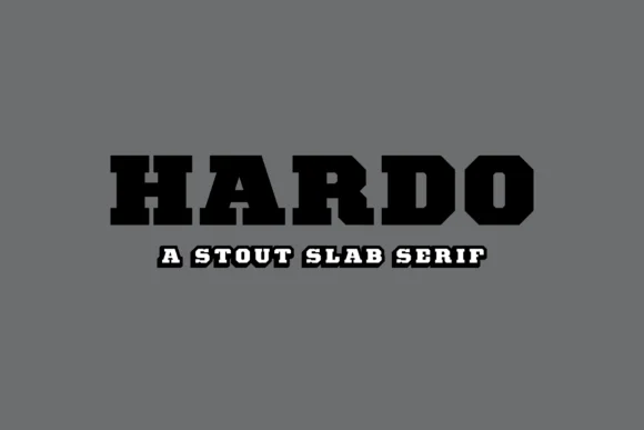 Hardo by Studio One Four — Slab Serif Font