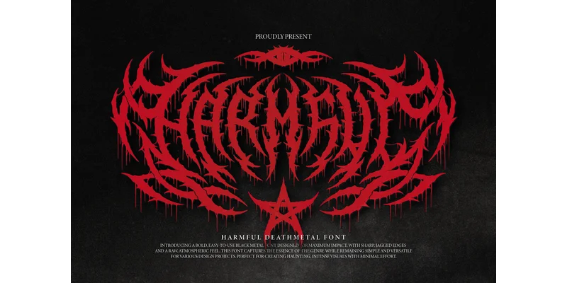 Harmful Font by Denustudios by Denustudios — Blackletter Font