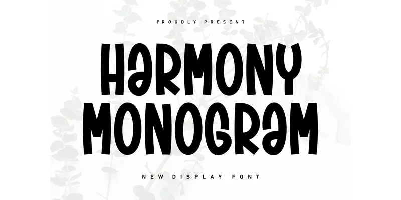 Harmony Monogram Font by KC Production — Display Font