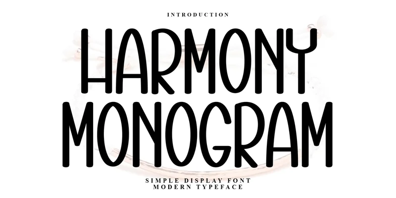 Harmony Monogram Font by PiPi Creative — Display Font
