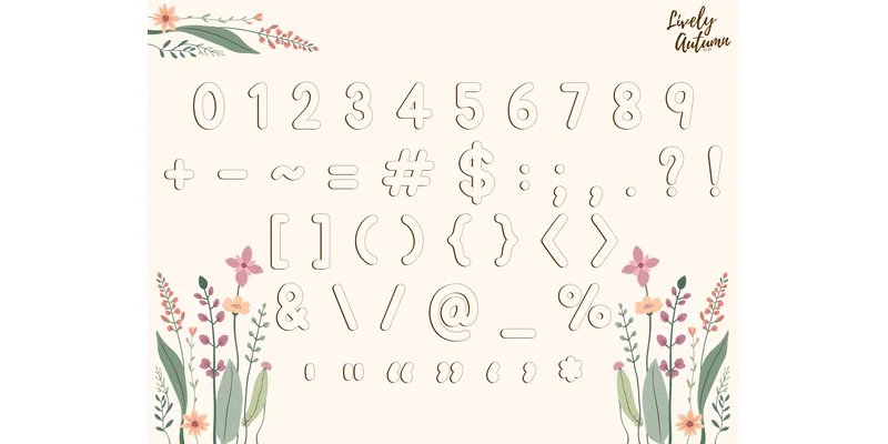 Harvest Time Font by LivelyAutumn 11.11 by LivelyAutumn 11.11 — Display Font — thumbnail 3