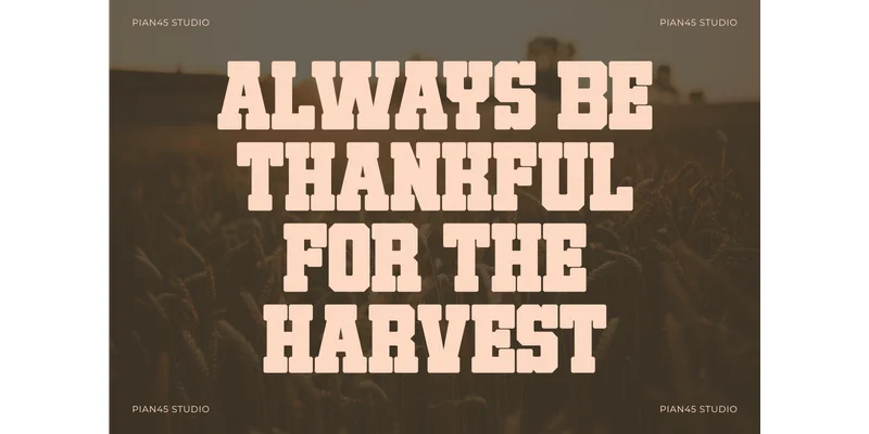 Harvest Varsity Font by Pian45 by Pian45 — Slab Serif Font