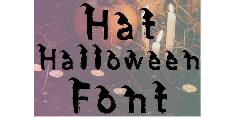Hat Halloween Font by Timhar Designer by Timhar Designer — Decorative Font