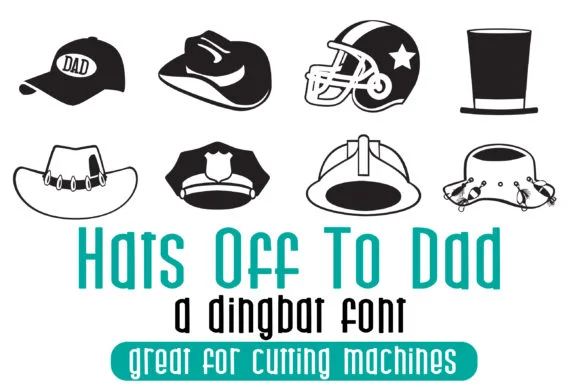 Hats off to Dad by Illustration Ink — Dingbats Font