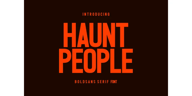 Haunt People Font by CraftedType Studio — Sans Serif Font