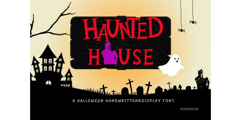 Haunted House Font by Honiiemoon — Display Font