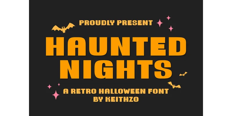 Haunted Nights Font by Keithzo (7NTypes) — Sans Serif Font