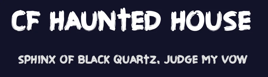 CF Haunted House by Cloutierfontes — Decorative Font — thumbnail 2