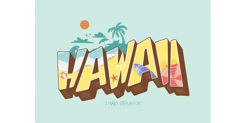 Hawaii Font by BB Type Studios — Display Font