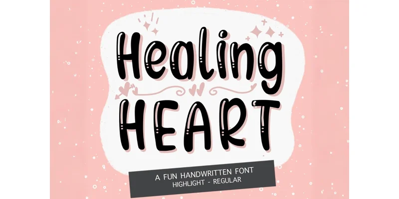 Healing Heart Font by TheBlessier — Display Font