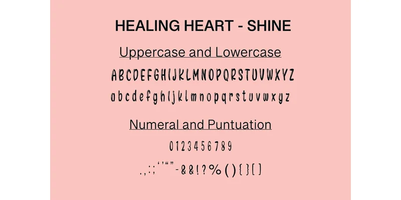 Healing Heart Font by TheBlessier — Display Font — thumbnail 7