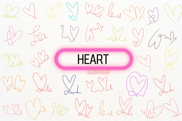 Heart by Petal Pixels — Dingbats Font