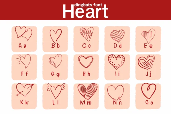 Heart by Sirinart — Dingbats Font — thumbnail 2