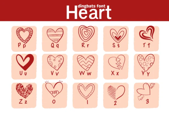 Heart by Sirinart — Dingbats Font — thumbnail 3