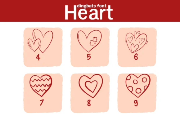 Heart by Sirinart — Dingbats Font — thumbnail 4