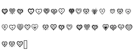 Heart by MOMAT THIRTYONE — Dingbats Font — thumbnail 7