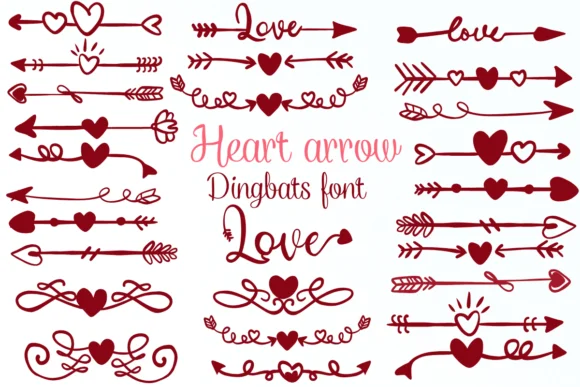 Heart Arrow by Nongyao — Dingbats Font