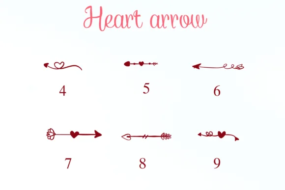 Heart Arrow by Nongyao — Dingbats Font — thumbnail 4