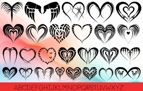 Heart Borneo by MOMAT THIRTYONE — Dingbats Font — thumbnail 2