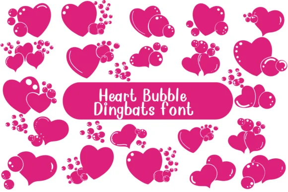 Heart Bubble by Nongyao — Dingbats Font