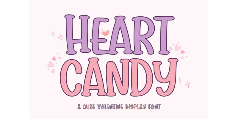 Heart Candy Font by Minimalist Eyes — Display Font