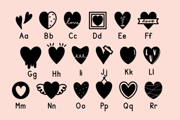 Heart Doodle by Nyla.studio — Dingbats Font — thumbnail 7